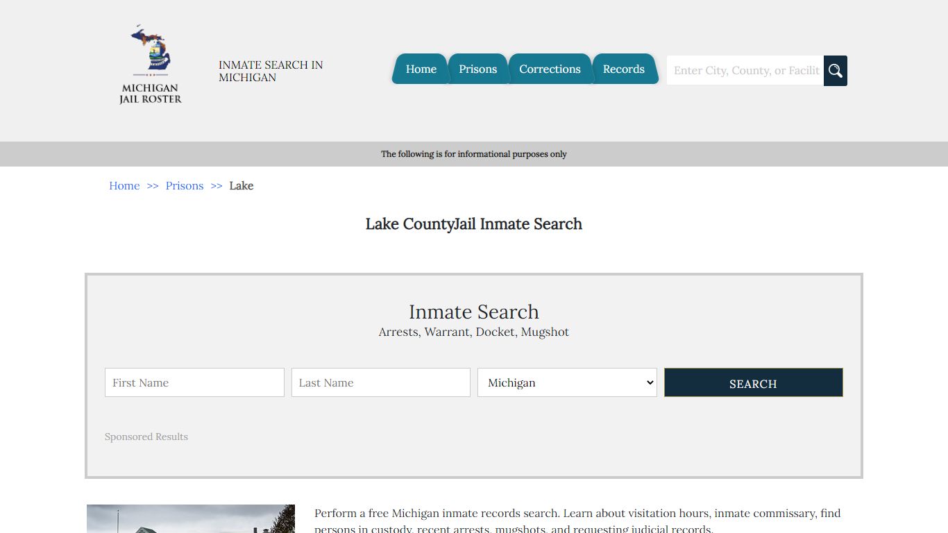 Lake CountyJail Inmate Search | Michigan Jail Roster